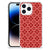 Apple iPhone 14 Pro Max Doorzichtige Silicone Hoesje Batik Rood