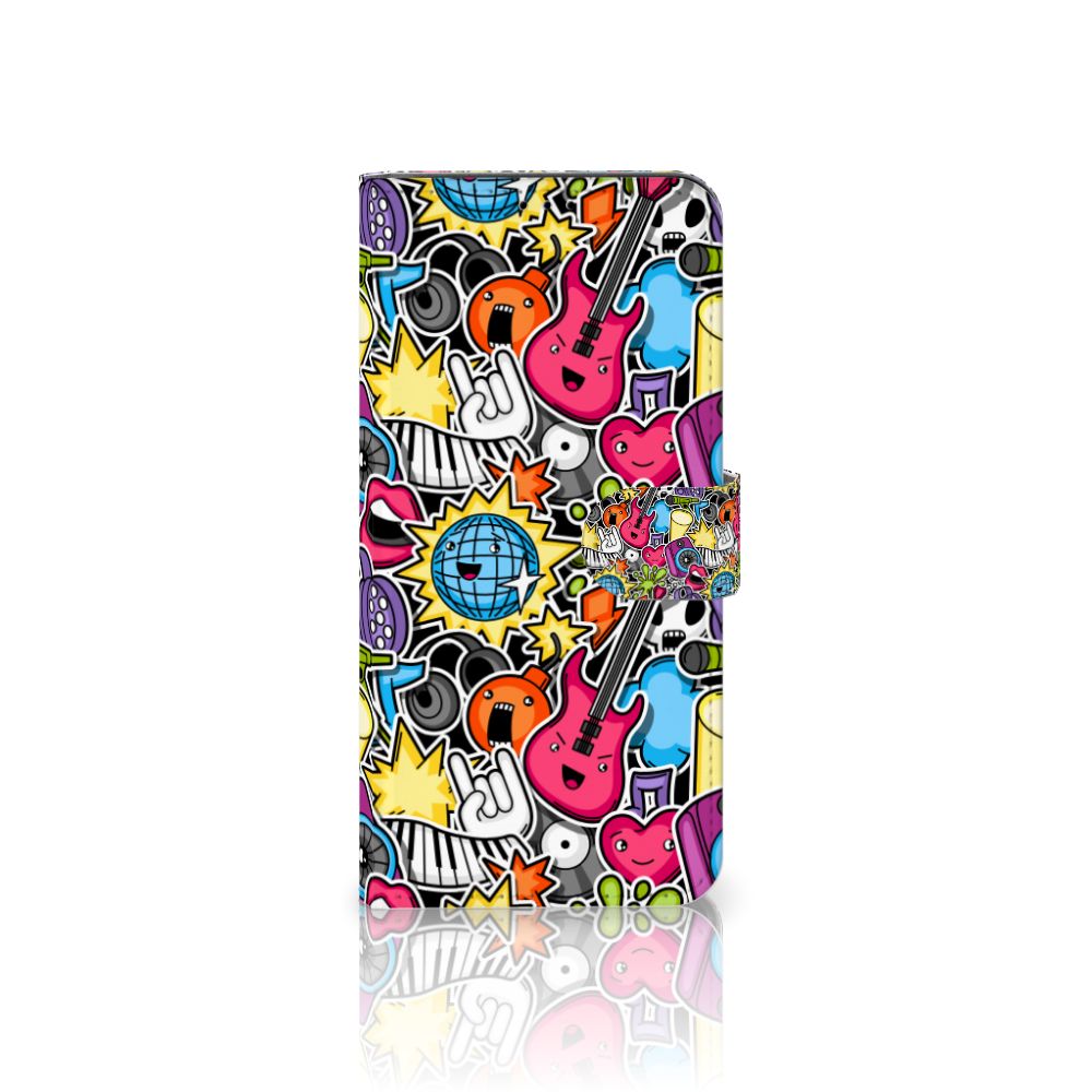 Sony Xperia 1 III Wallet Case met Pasjes Punk Rock