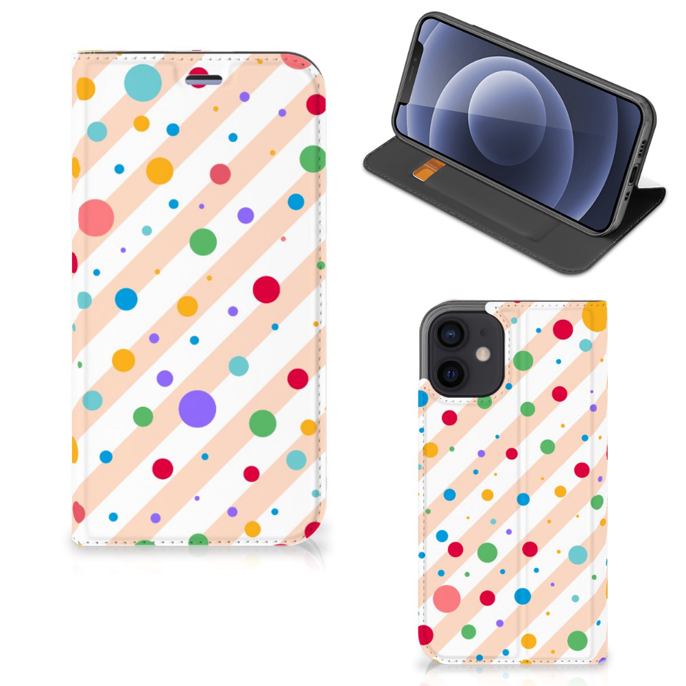 iPhone 12 Mini Hoesje met Magneet Dots - B2C Telecom