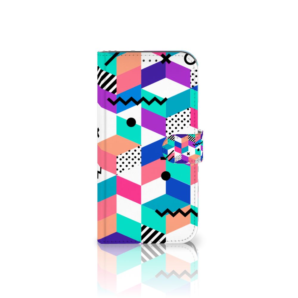 Apple iPhone 12 Pro Max Book Case Blokken Kleurrijk