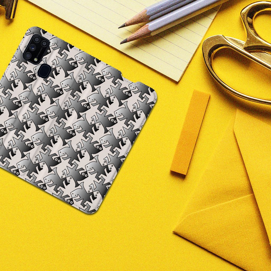 Samsung Galaxy M31 Hoesje maken Salamander Grey - B2C Telecom