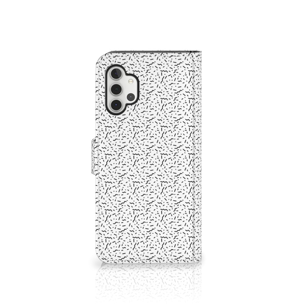 Samsung Galaxy A32 5G Telefoon Hoesje Stripes Dots