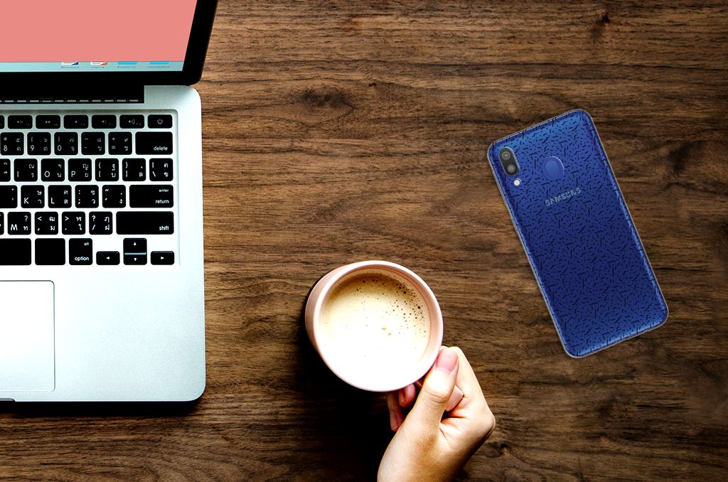 Samsung Galaxy M20 (Power) TPU bumper Stripes Dots