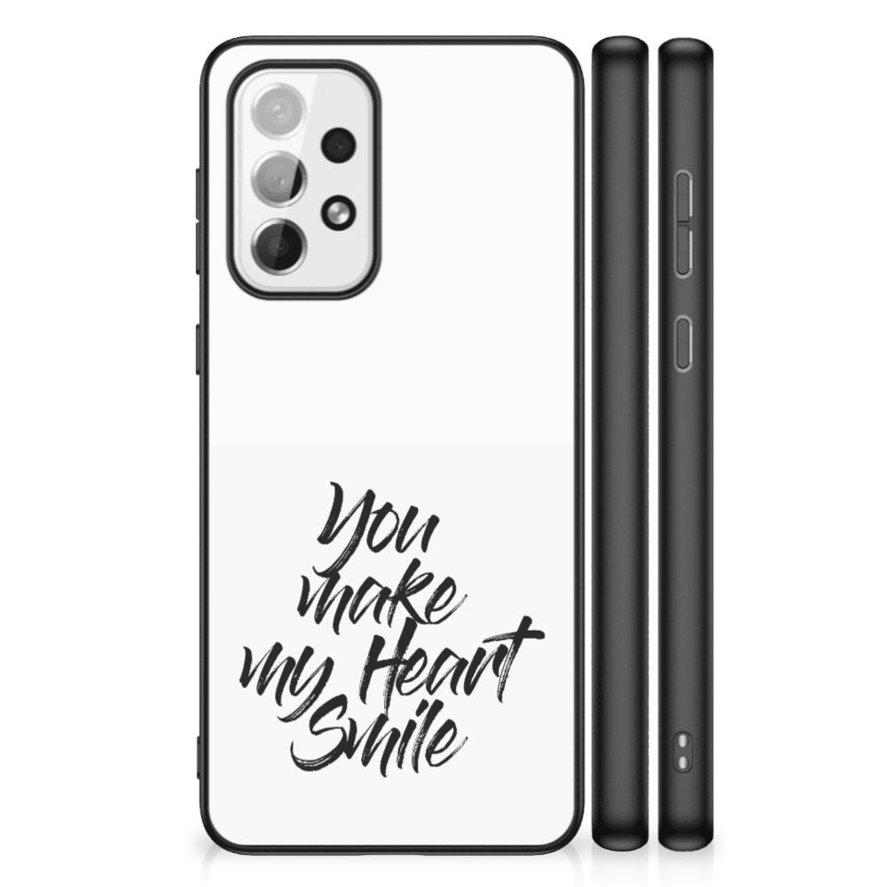 Samsung Galaxy A73 Telefoon Hoesje met tekst Heart Smile