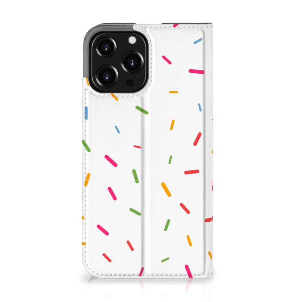 iPhone 13 Pro Max Flip Style Cover Donut Roze - B2C Telecom