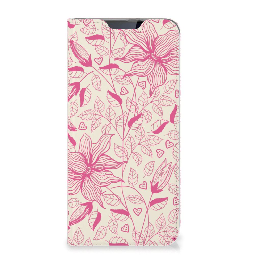 Samsung Galaxy A60 Smart Cover Pink Flowers