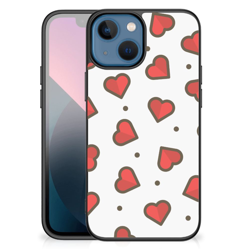 Apple iPhone 13 mini Back Case Hearts