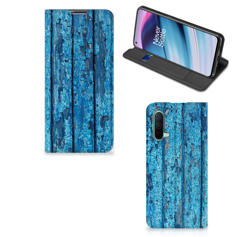 OnePlus Nord CE 5G Book Wallet Case Wood Blue - B2C Telecom