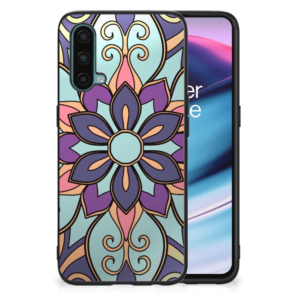OnePlus Nord CE 5G Bloemen Hoesje Purple Flower B2C Telecom