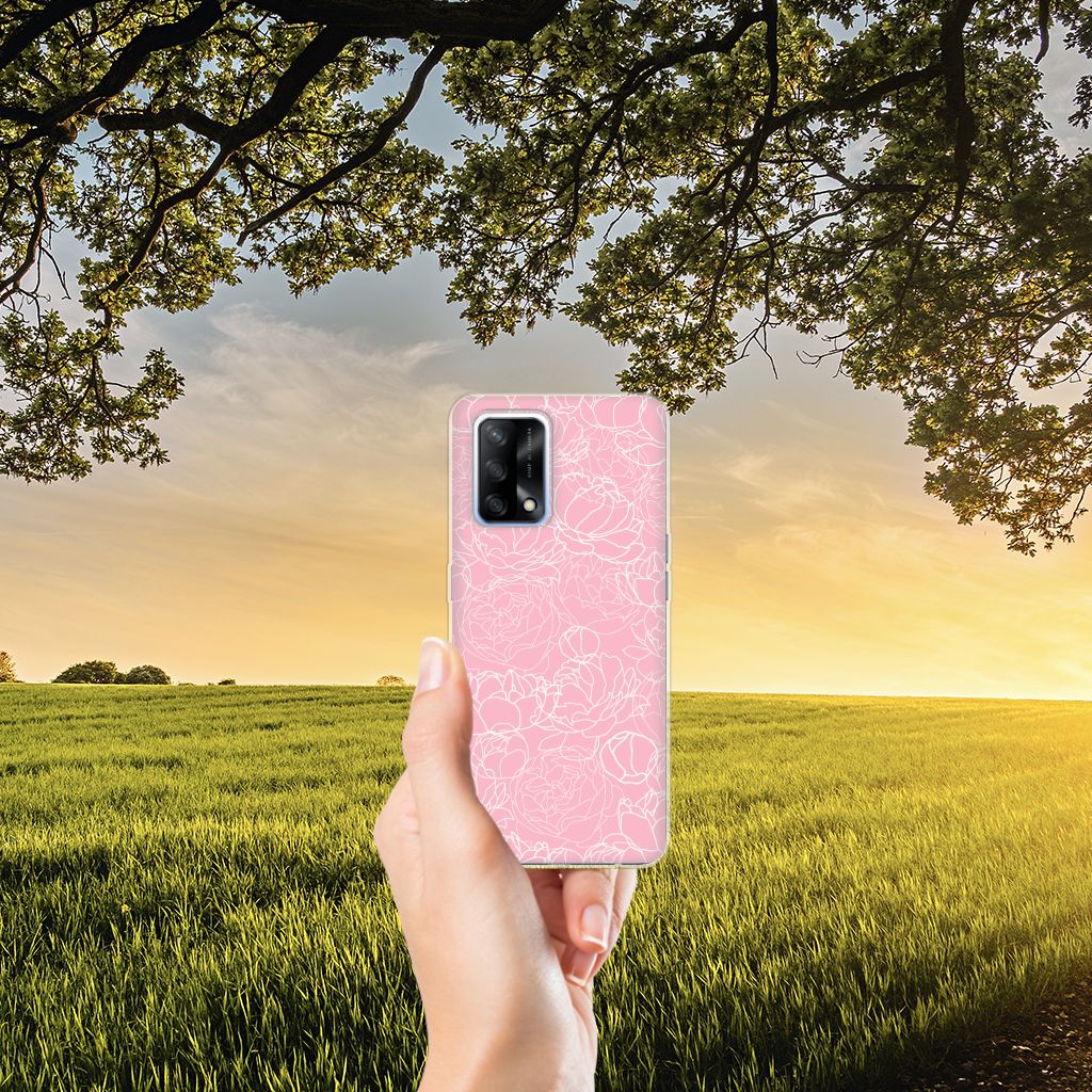OPPO A74 4G TPU Case White Flowers B2C Telecom