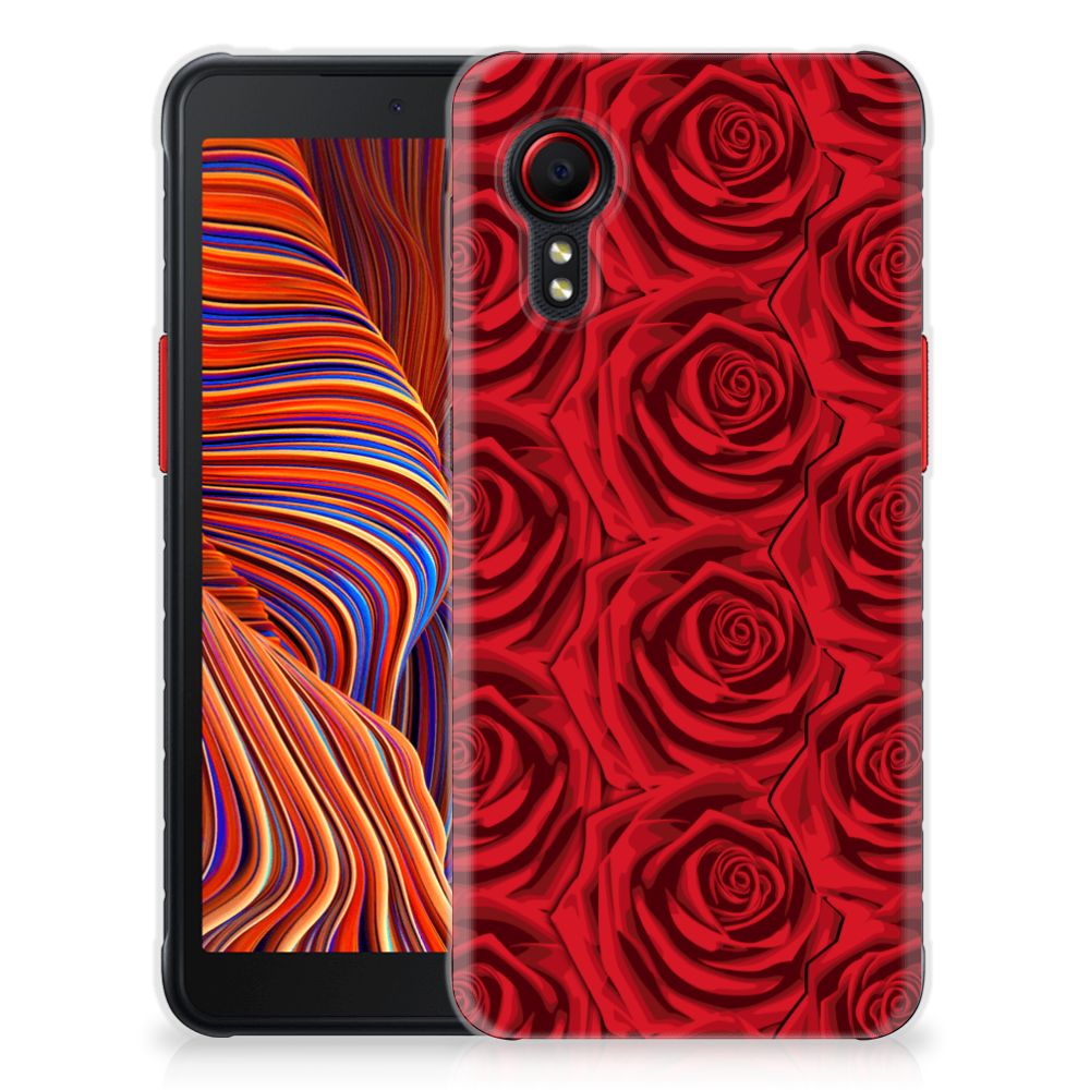 Samsung Galaxy Xcover 5 TPU Case Red Roses