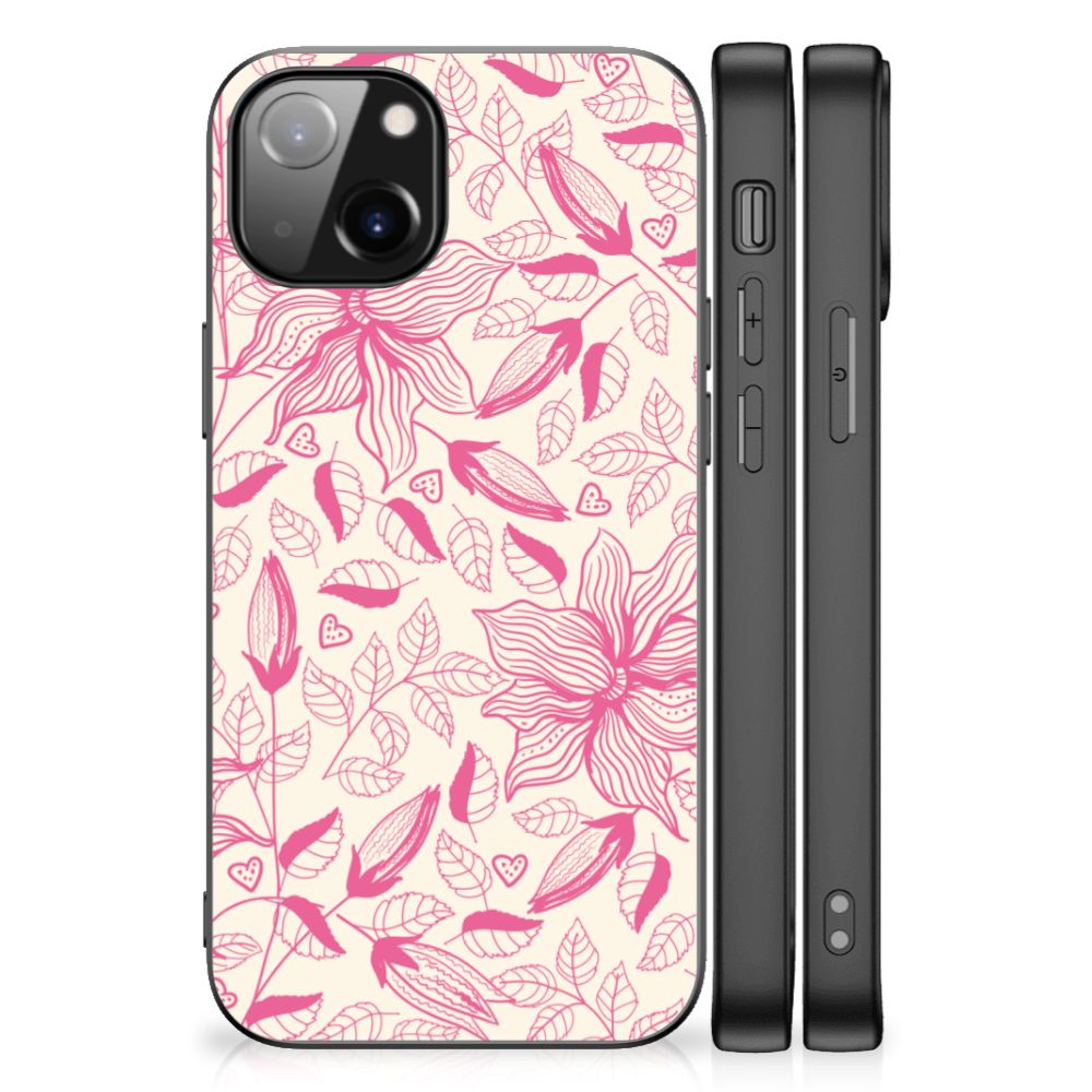 Apple iPhone 13 Bloemen Hoesje Pink Flowers B2C Telecom