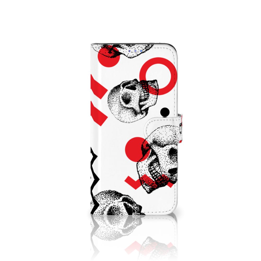 Telefoonhoesje met Naam Motorola Moto G Pro Skull Red