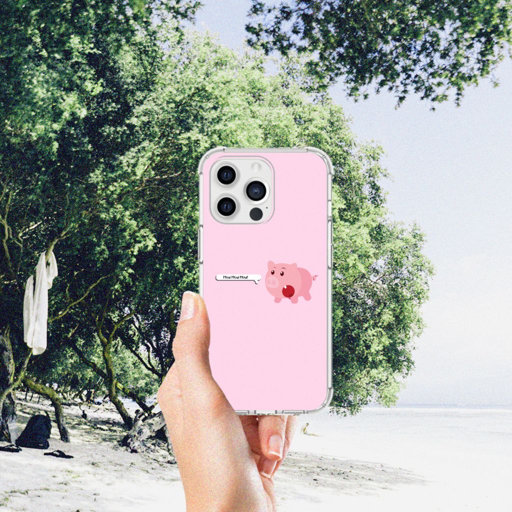 iPhone 13 Pro Max Stevig Bumper Hoesje Pig Mud - B2C Telecom