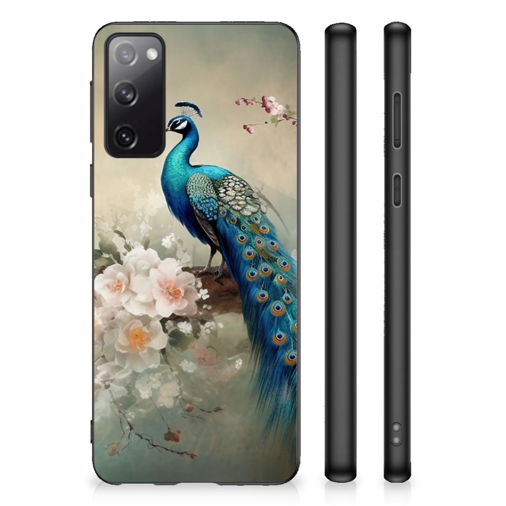 Back Cover voor Samsung Galaxy S20 Vintage Pauwen