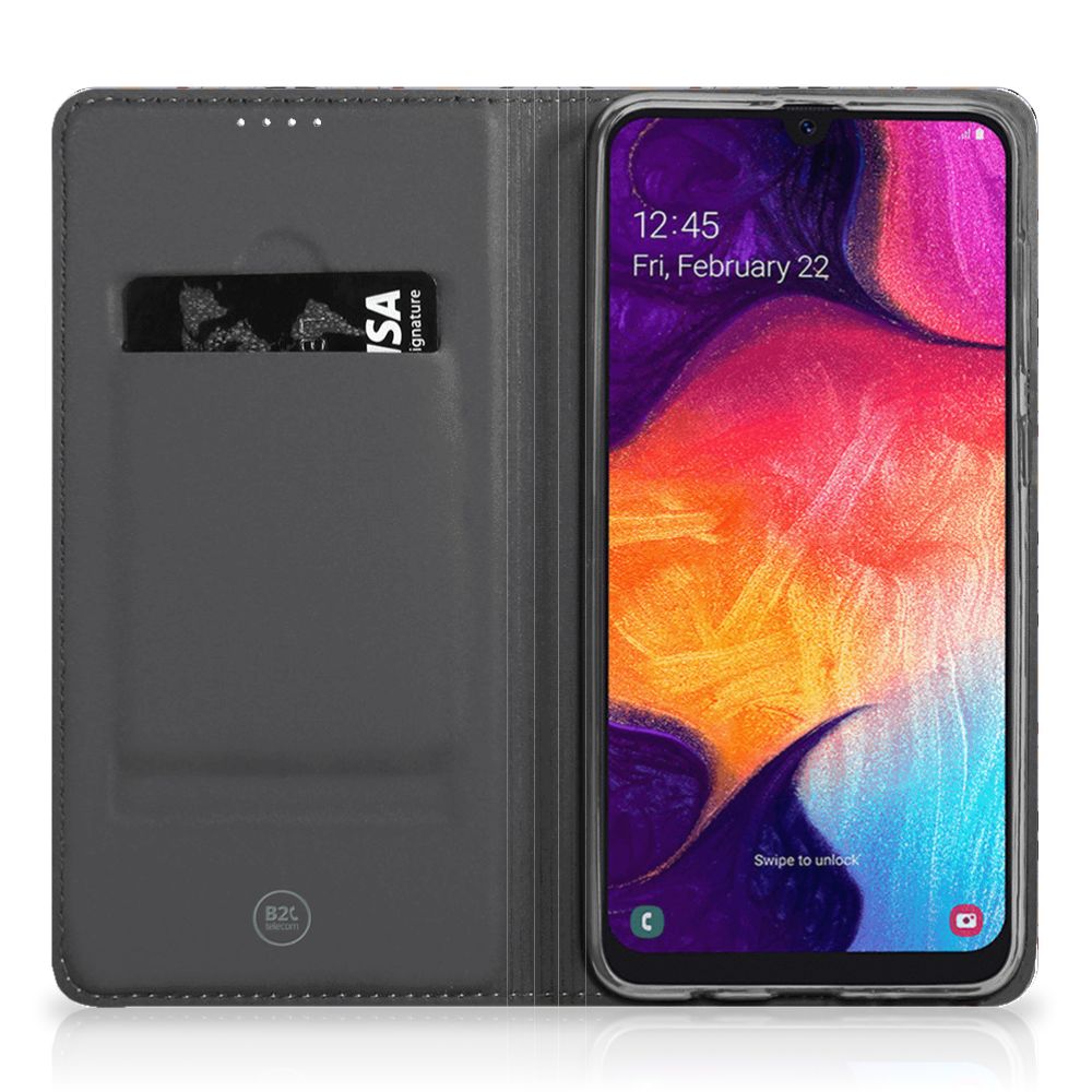 Samsung Galaxy A50 Standcase Flower Tiles