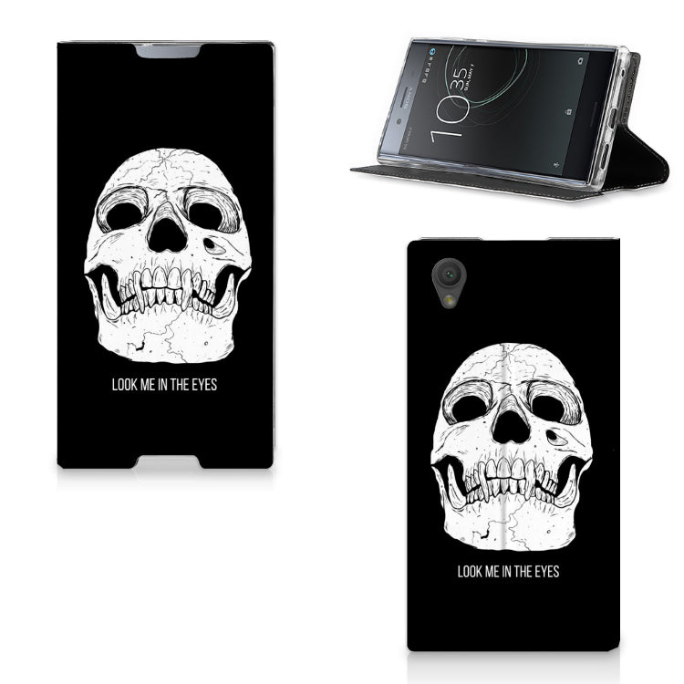 Mobiel BookCase Sony Xperia L1 Skull Eyes