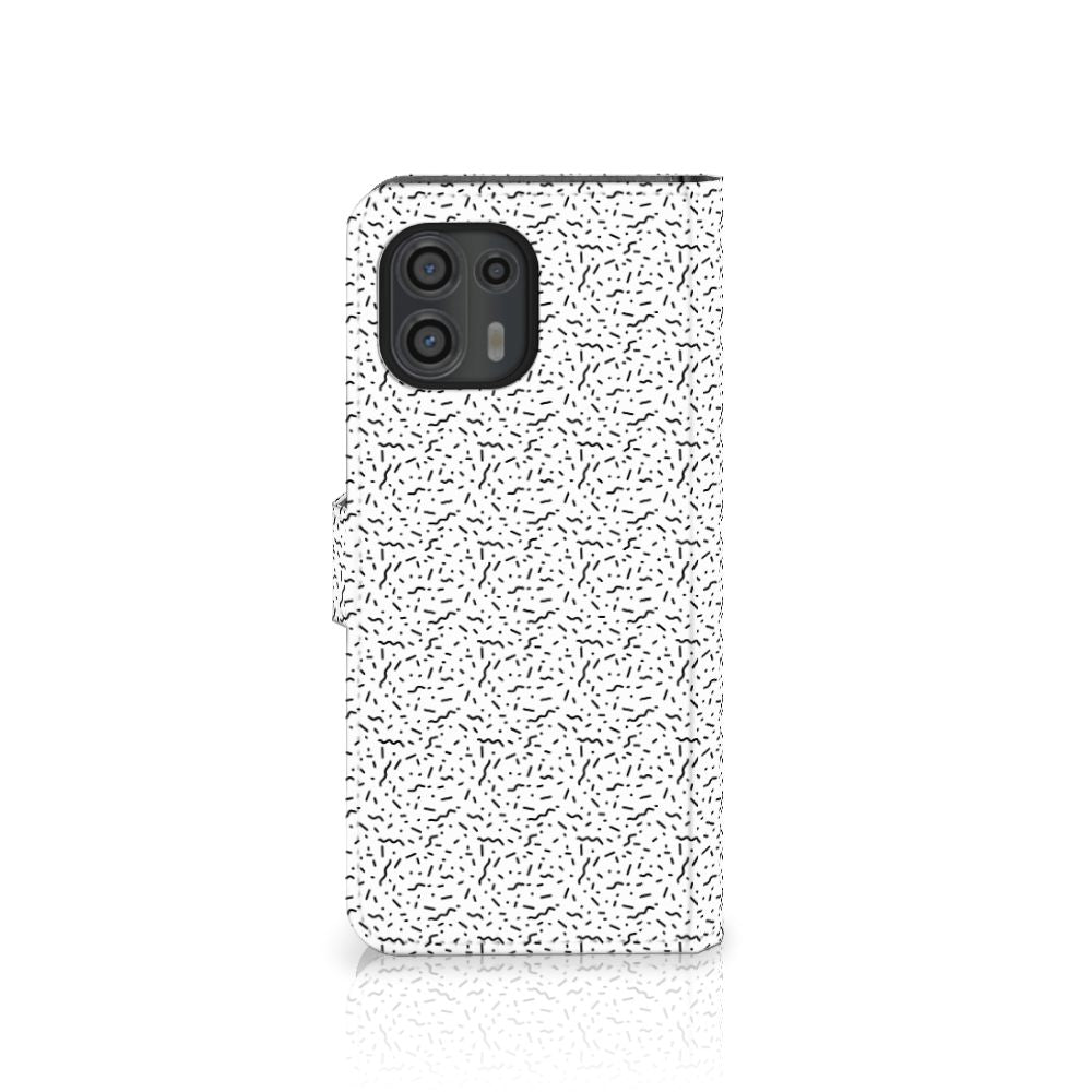 Motorola Edge 20 Lite Telefoon Hoesje Stripes Dots