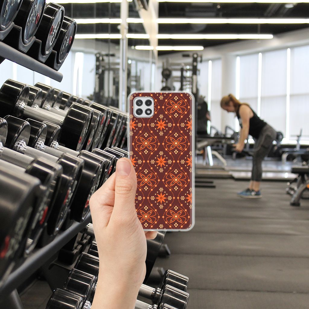 Samsung Galaxy A22 5G TPU bumper Batik Brown B2C Telecom