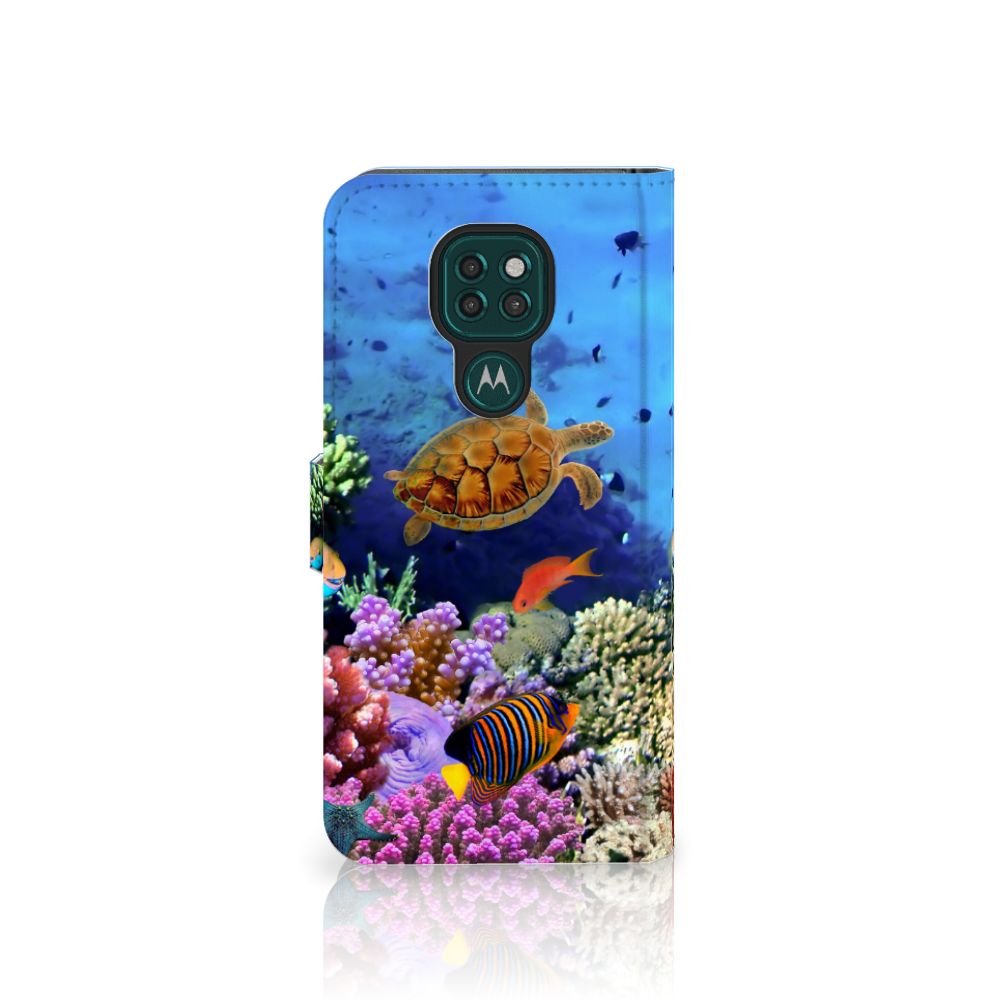 Motorola Moto G9 Play | E7 Plus Telefoonhoesje met Pasjes Vissen