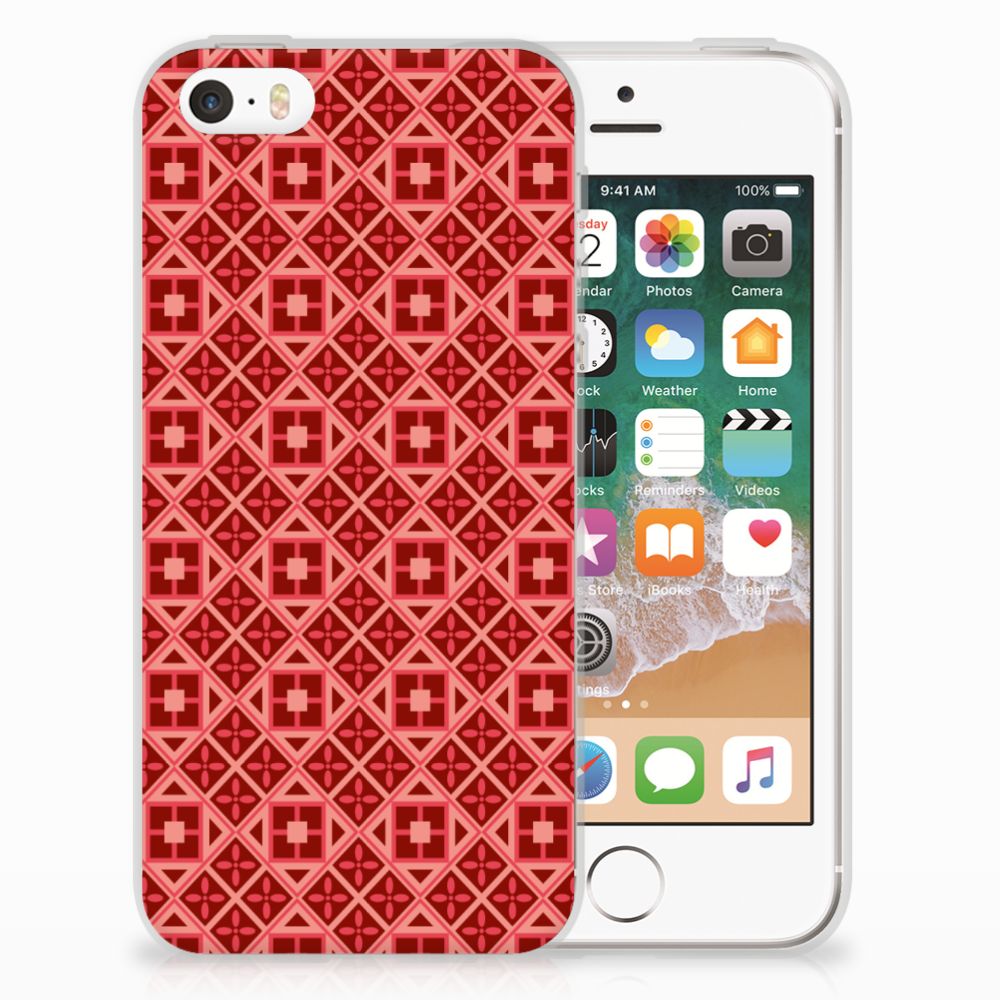 Apple iPhone SE | 5S TPU bumper Batik Rood