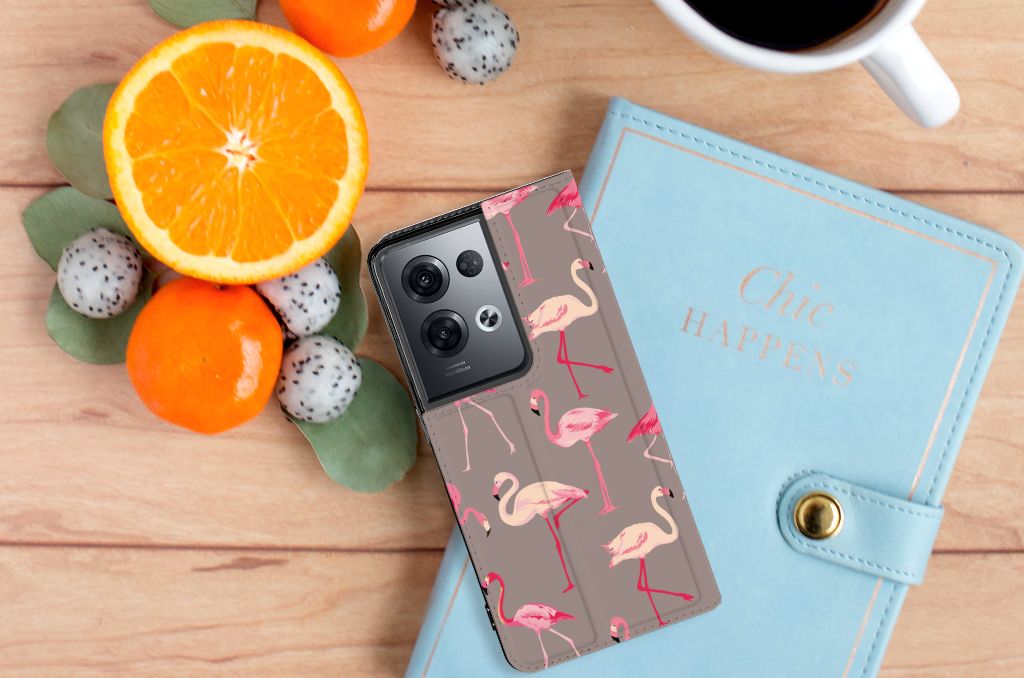 OPPO Reno8 Pro Hoesje maken Flamingo - B2C Telecom