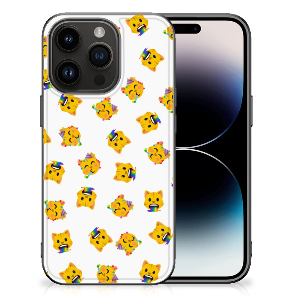 Back Case voor iPhone 15 Pro Katten Emojis B2C Telecom