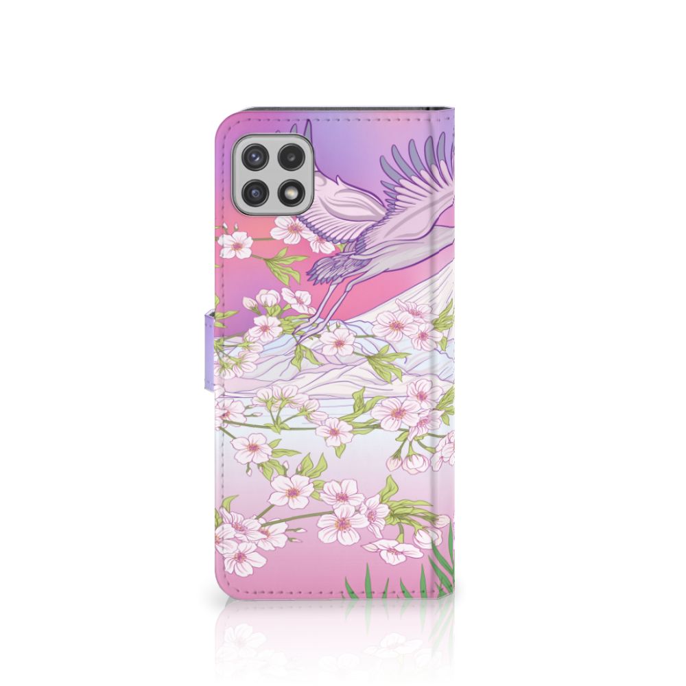 Samsung Galaxy A22 5G Telefoonhoesje met Pasjes Bird Flying