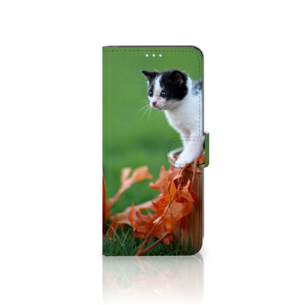 Motorola Moto G100 Telefoonhoesje met Pasjes Kitten