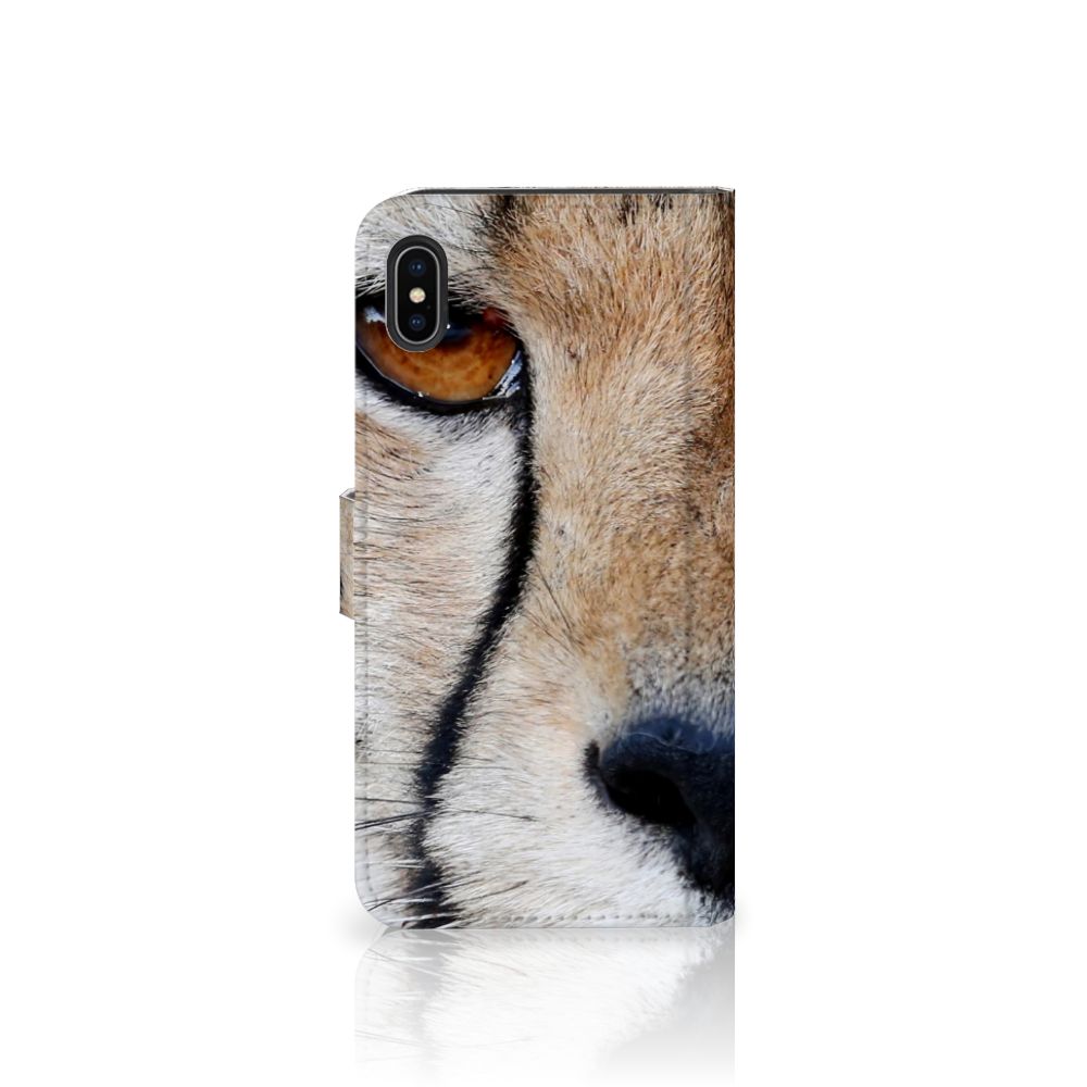 Apple iPhone Xs Max Telefoonhoesje met Pasjes Cheetah