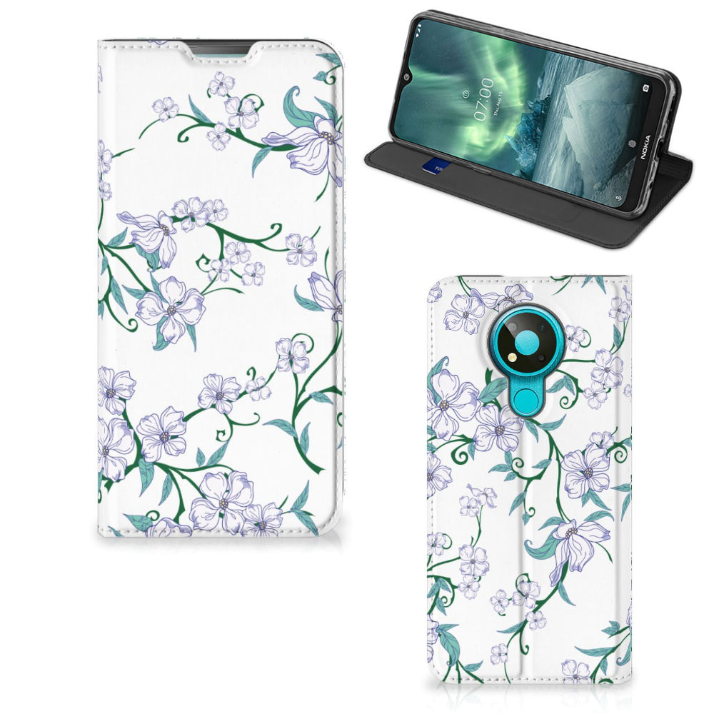 Nokia 3.4 Uniek Smart Cover Blossom White