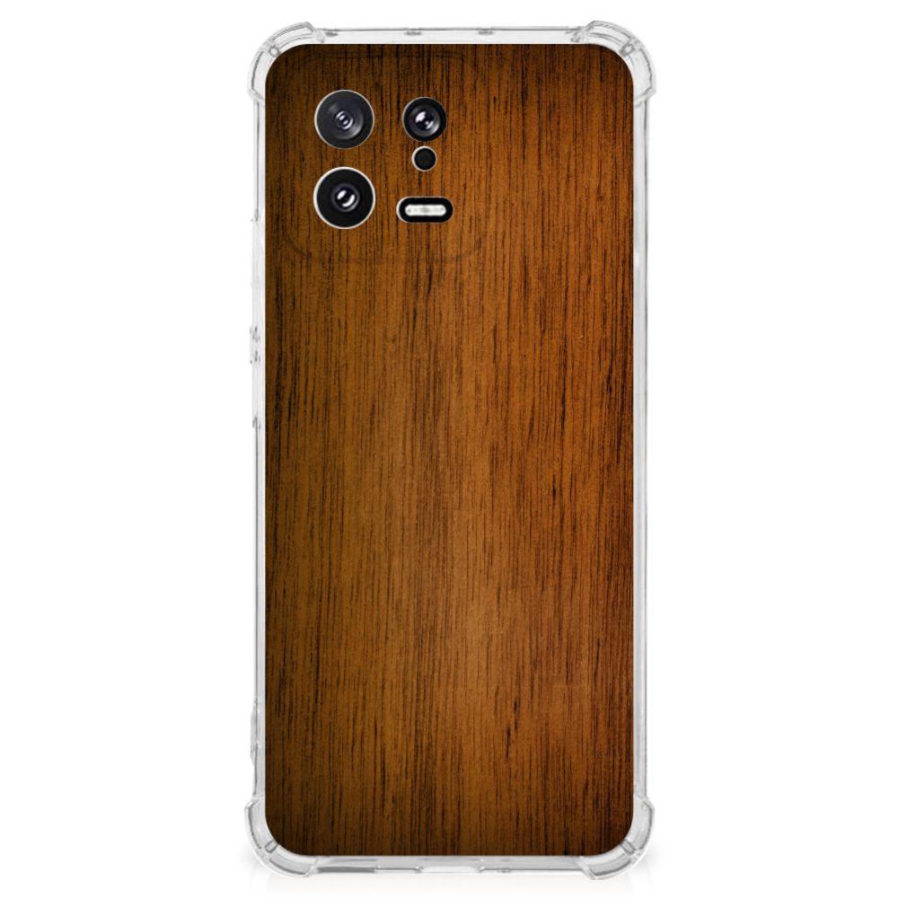 Xiaomi 13 Stevig Telefoonhoesje Donker Hout