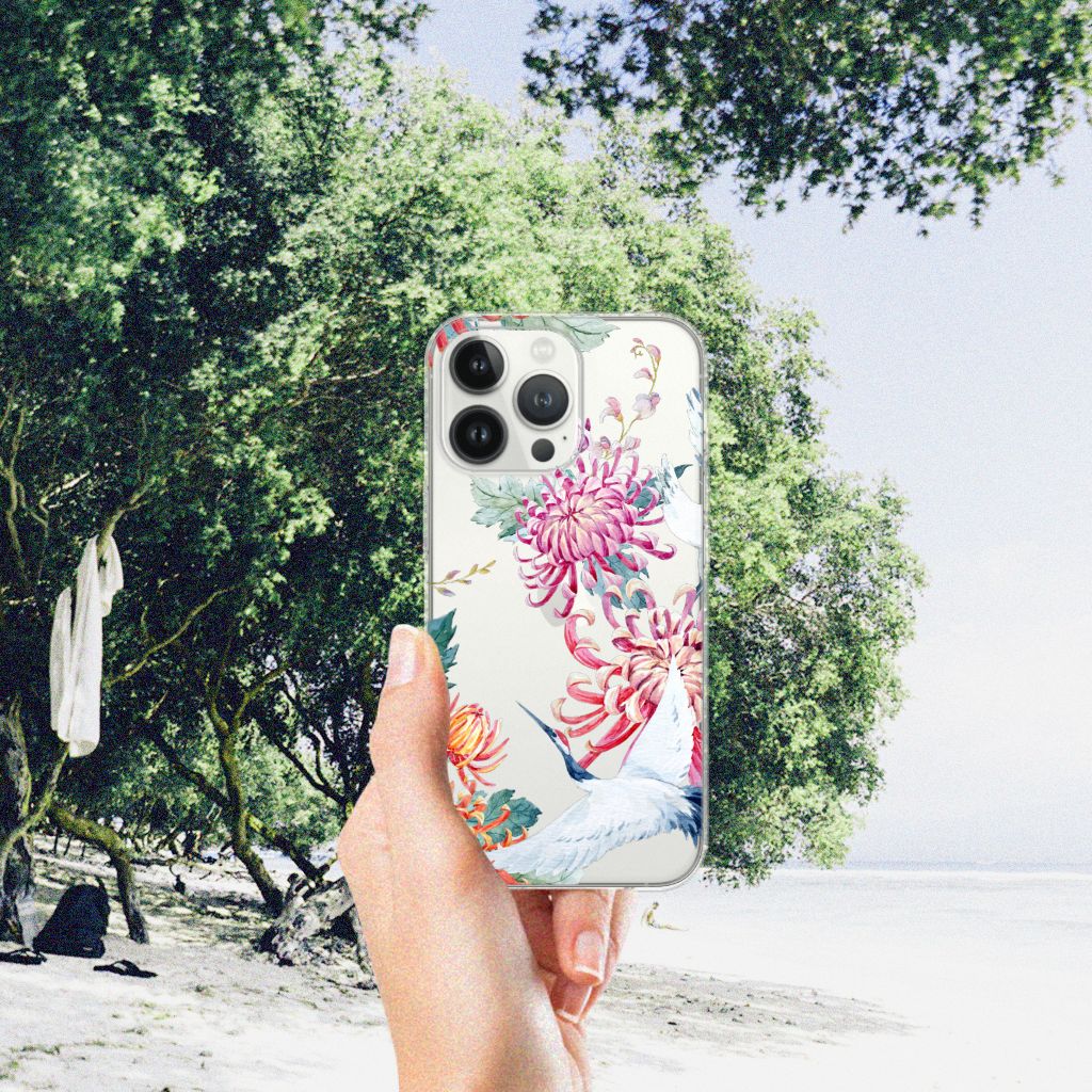 iPhone 13 Pro Max TPU Hoesje Bird Flowers B2C Telecom