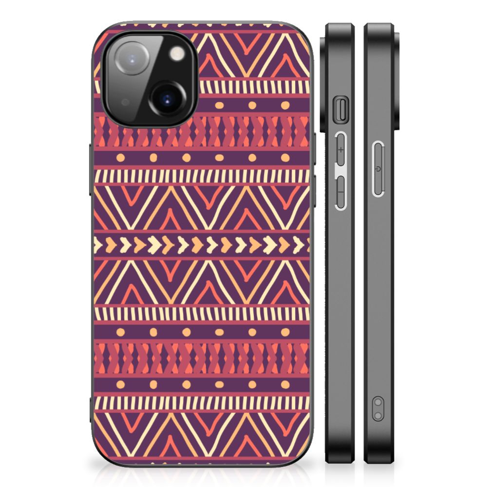 Apple iPhone 13/14 Back Case Aztec Paars