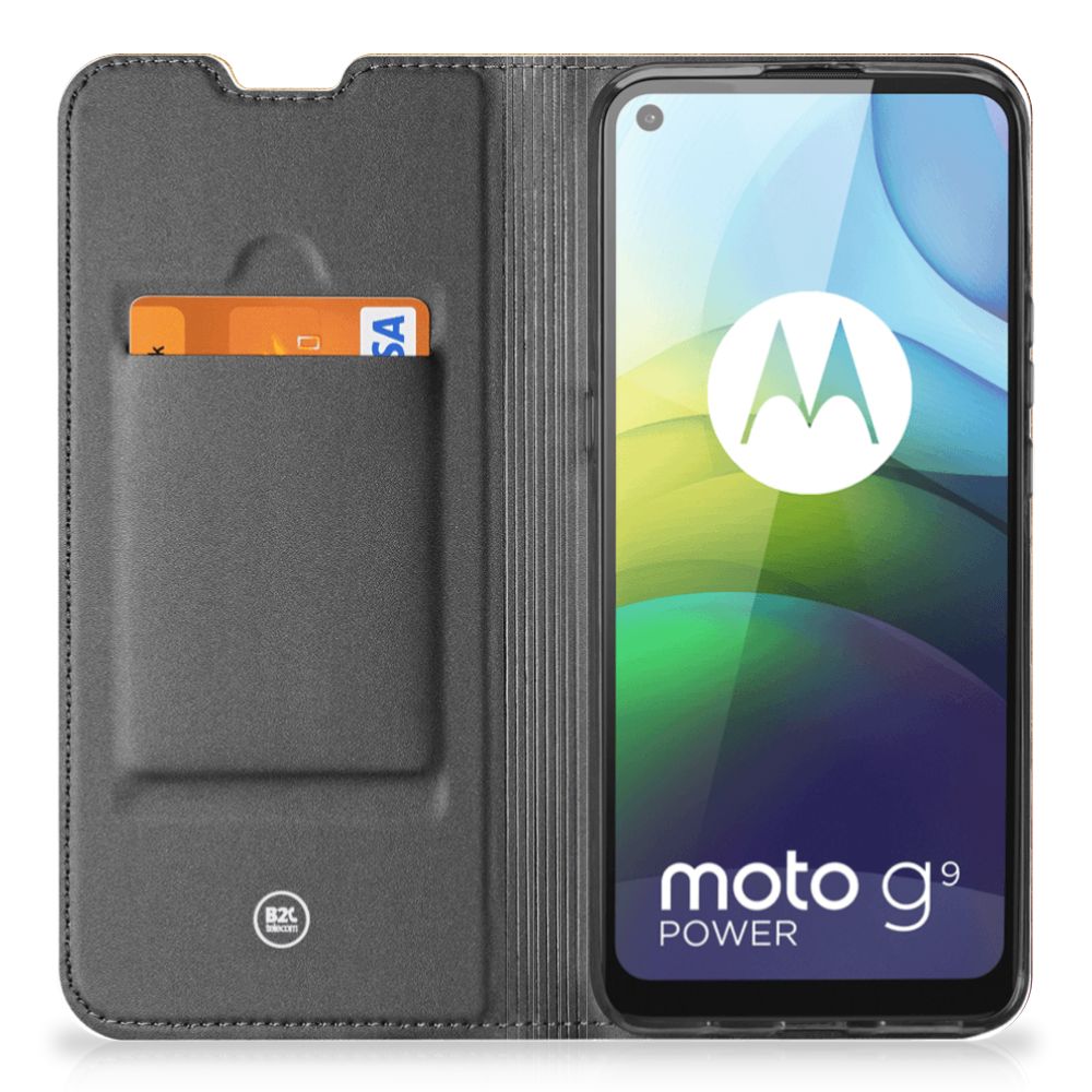 Motorola Moto G9 Power Book Cover Wereldkaart