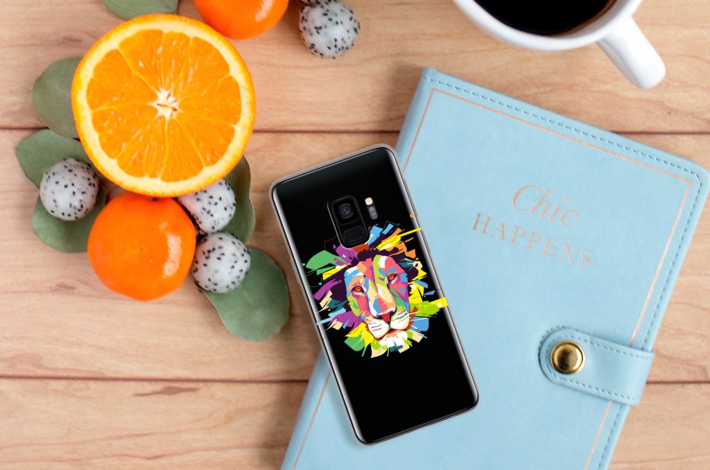 Samsung Galaxy S9 Telefoonhoesje met Naam Lion Color
