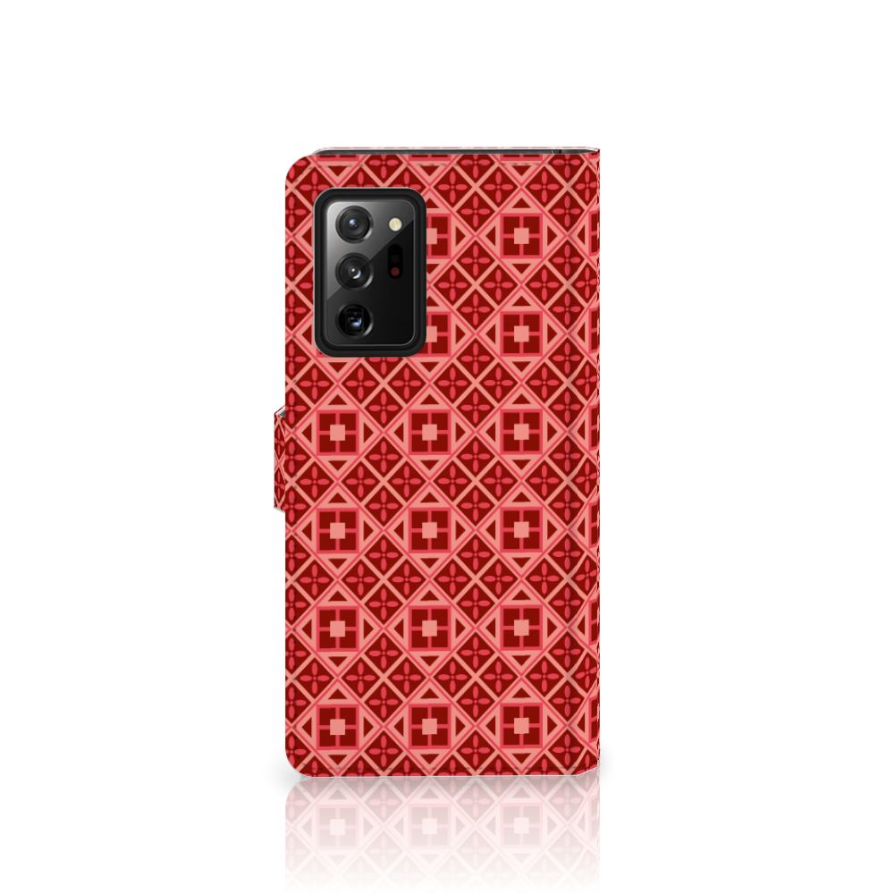 Samsung Galaxy Note20 Ultra Telefoon Hoesje Batik Rood