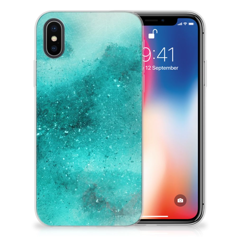 Hoesje maken Apple iPhone X | Xs Painting Blue