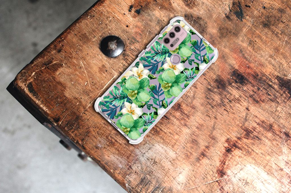 Motorola Moto G30 | G20 | G10 Case Orchidee Groen