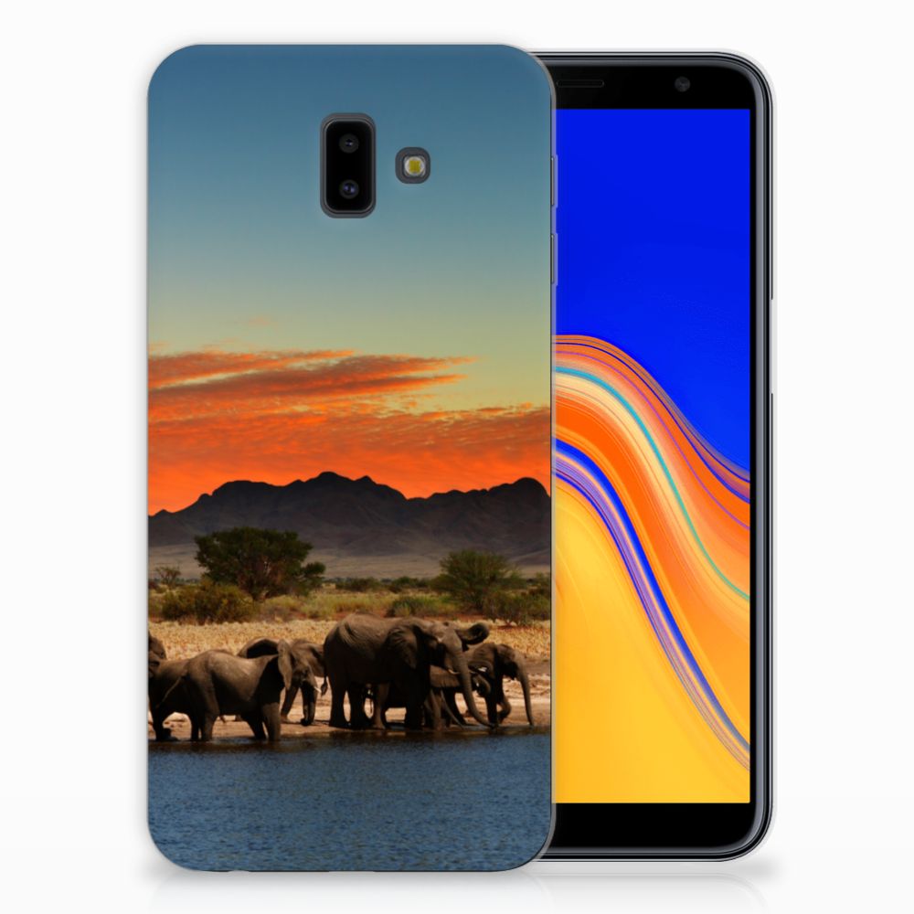 Samsung Galaxy J6 Plus (2018) TPU Hoesje Olifanten