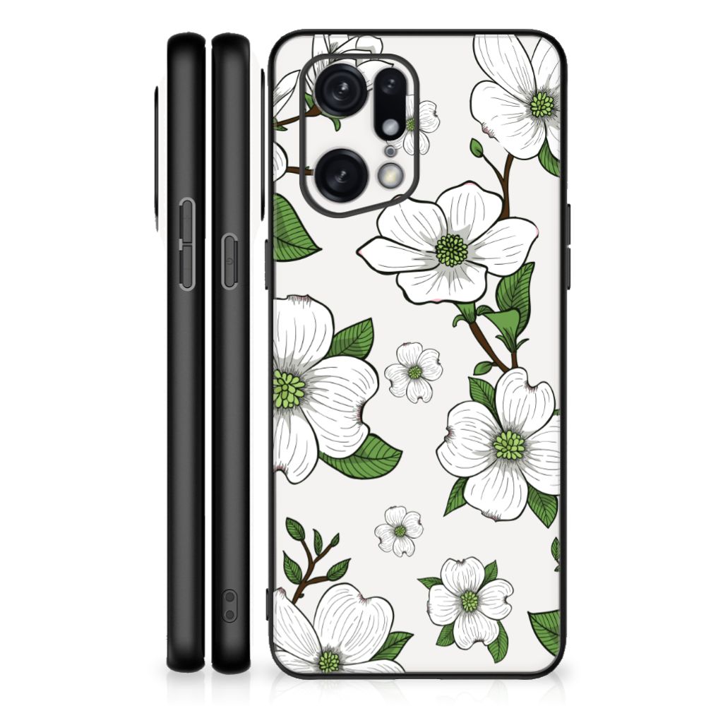 OPPO Find X5 Pro Bloemen Hoesje Dogwood Flowers B2C Telecom