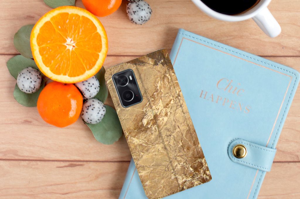 OPPO A96 | A76 Standcase Marmer Creme - B2C Telecom