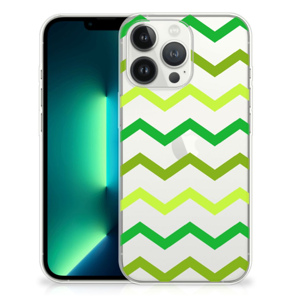 iPhone 13 Pro Max TPU bumper Zigzag Groen B2C Telecom