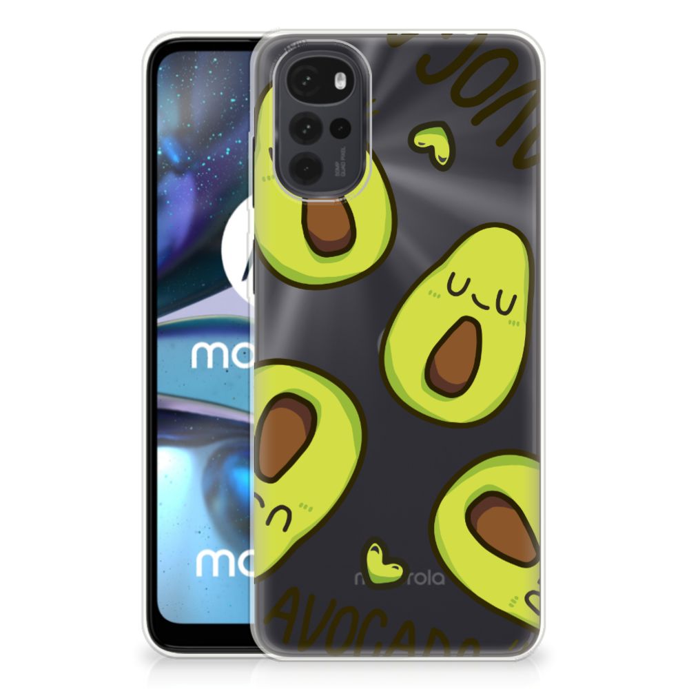 Motorola Moto G22 Telefoonhoesje met Naam Avocado Singing