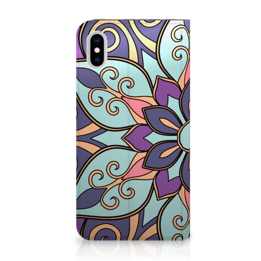 Apple iPhone Xs Max Smart Cover Purple Flower