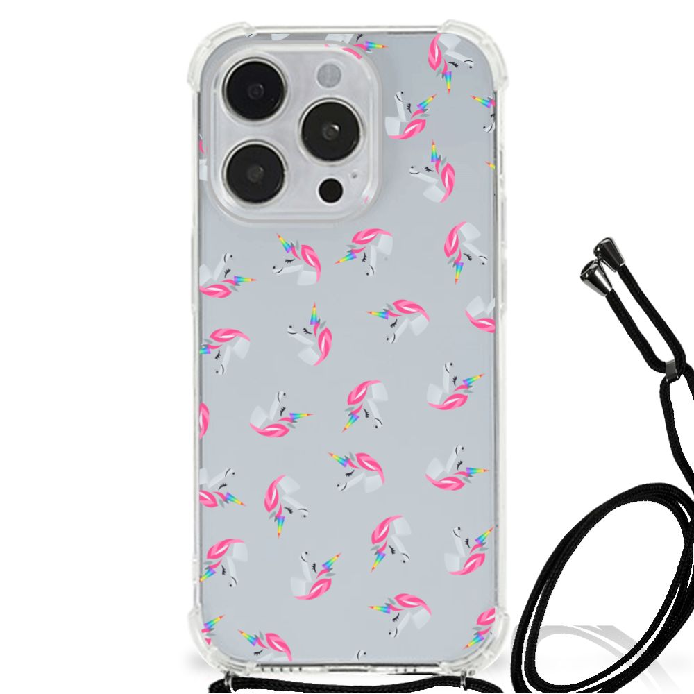 Doorzichtige Silicone Hoesje voor iPhone 14 Pro Unicorns B2C Telecom