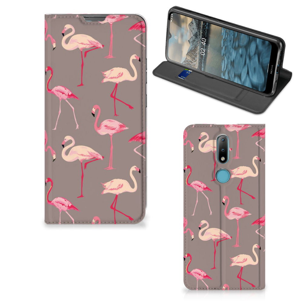 Nokia 2.4 Hoesje maken Flamingo