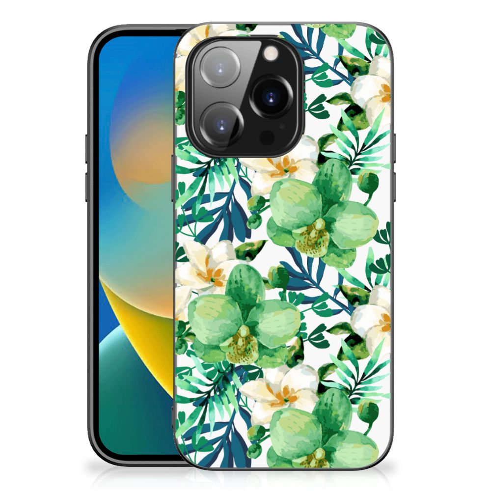 iPhone 14 Pro Bloemen Hoesje Orchidee Groen B2C Telecom