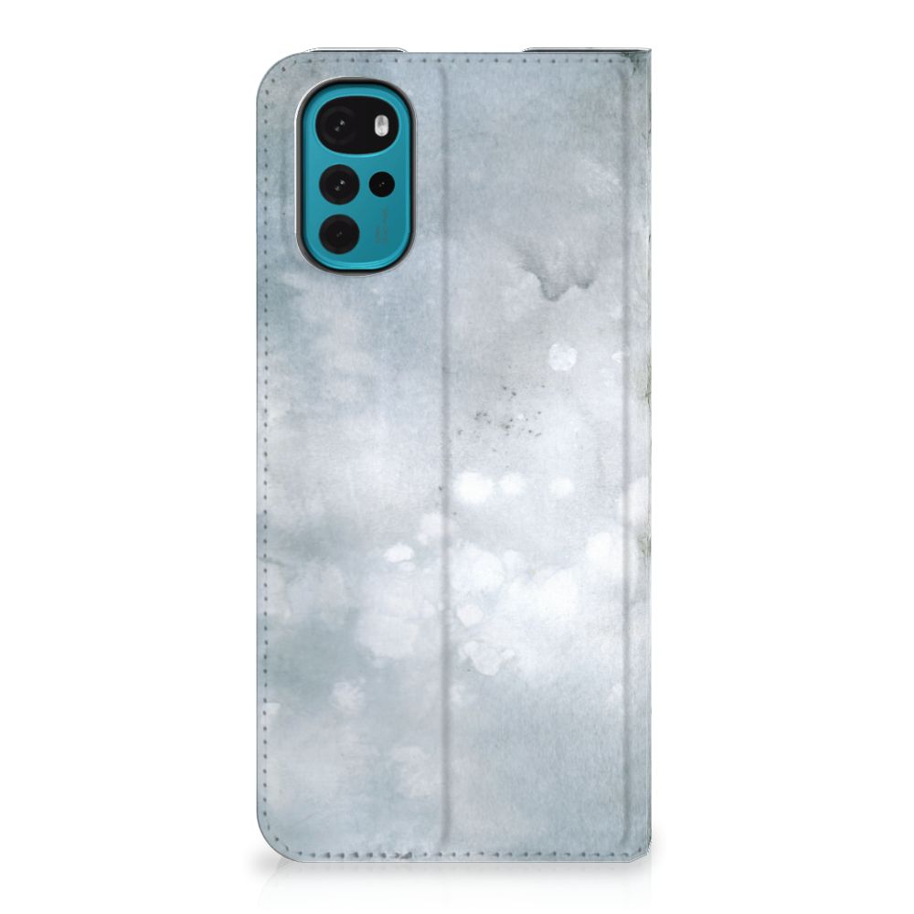 Bookcase Motorola Moto G22 Painting Grey - B2C Telecom