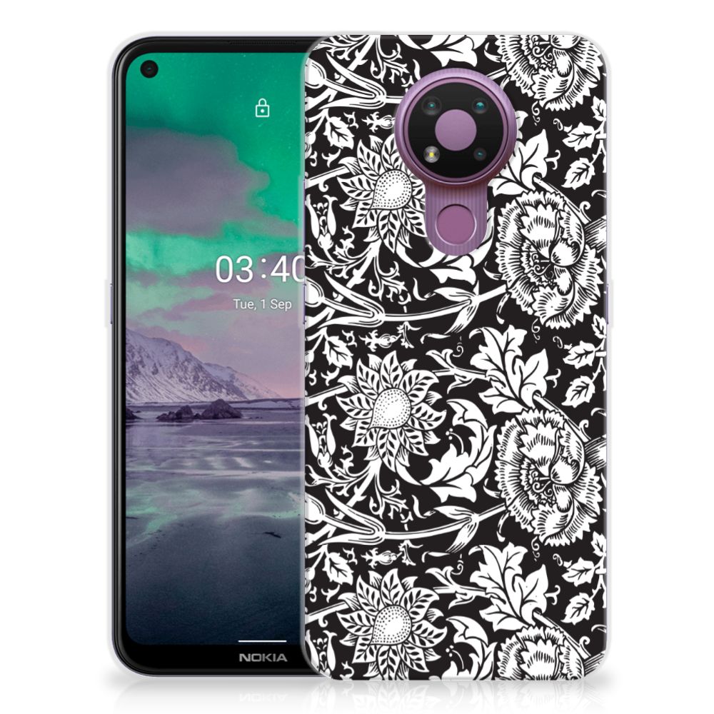 Nokia 3.4 TPU Case Black Flowers B2C Telecom